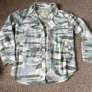 Thread & Supply Camo Fleece Shacket